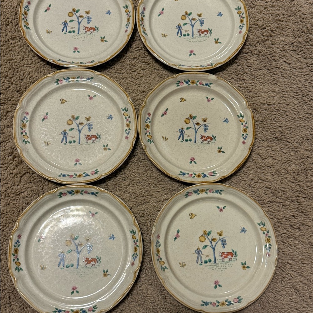Heartland salad plate. One has a chip on the corner.